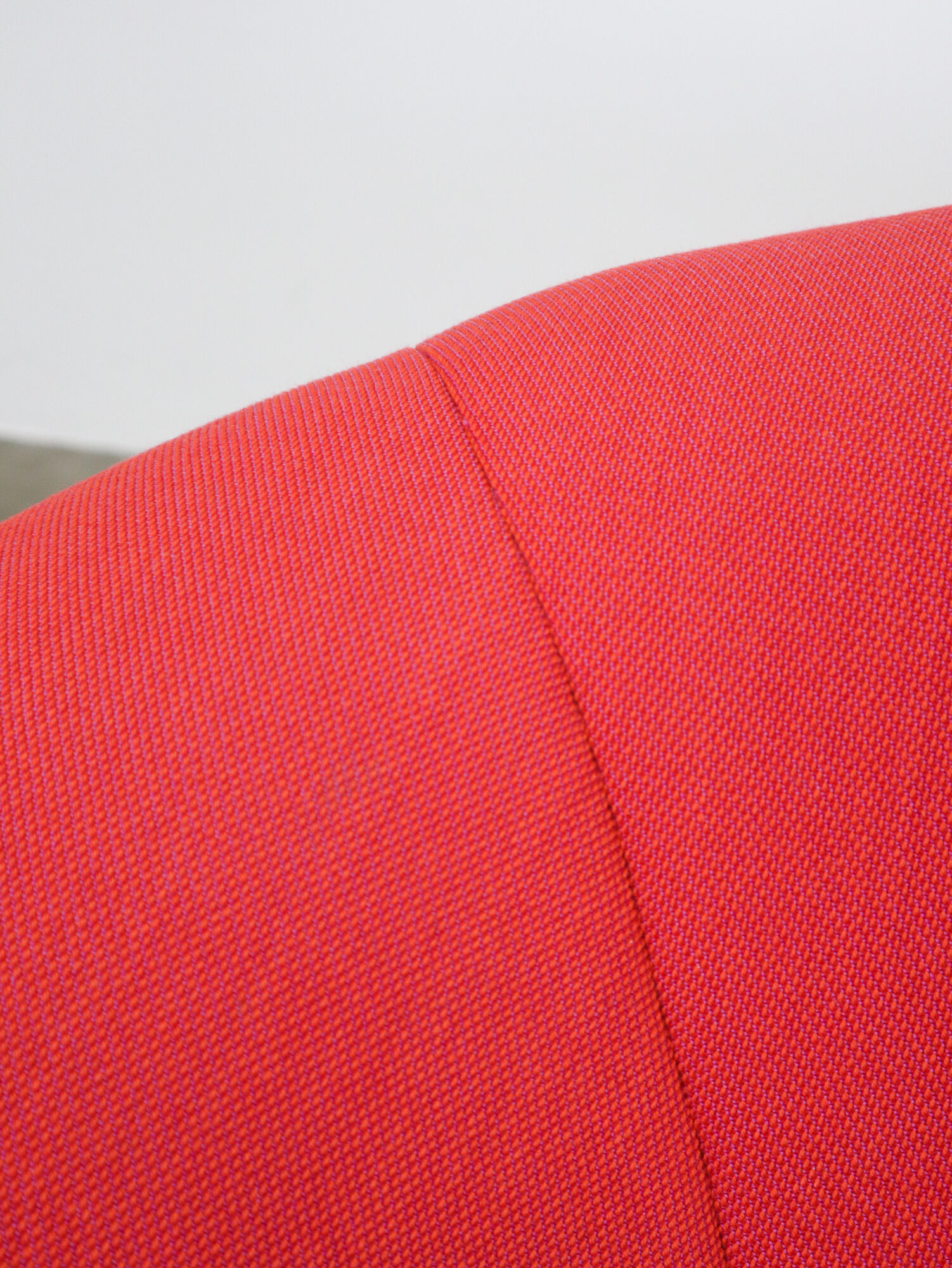 Red Pumpkin chair and ottoman by Pierre Paulin for Ligne Roset