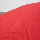 Red Pumpkin chair and ottoman by Pierre Paulin for Ligne Roset