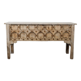 Carved wooden console