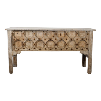 Console en bois sculpté