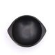 Colombian wobbly bowl in black ceramic, 1970s.