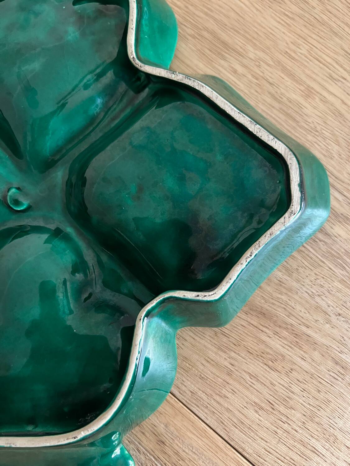 Plat à apéritif vintage en céramique