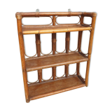 Rattan wall shelf 3 shelves