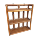 Rattan wall shelf 3 shelves