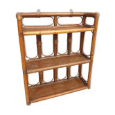 Rattan wall shelf 3 shelves
