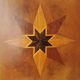 Vintage tray in wooden marquetry 1970