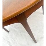 Table ronde scandinave avec rallonge