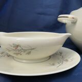 Vintage service porcelain Limoges 37 pieces france limoges unic beige gray gold