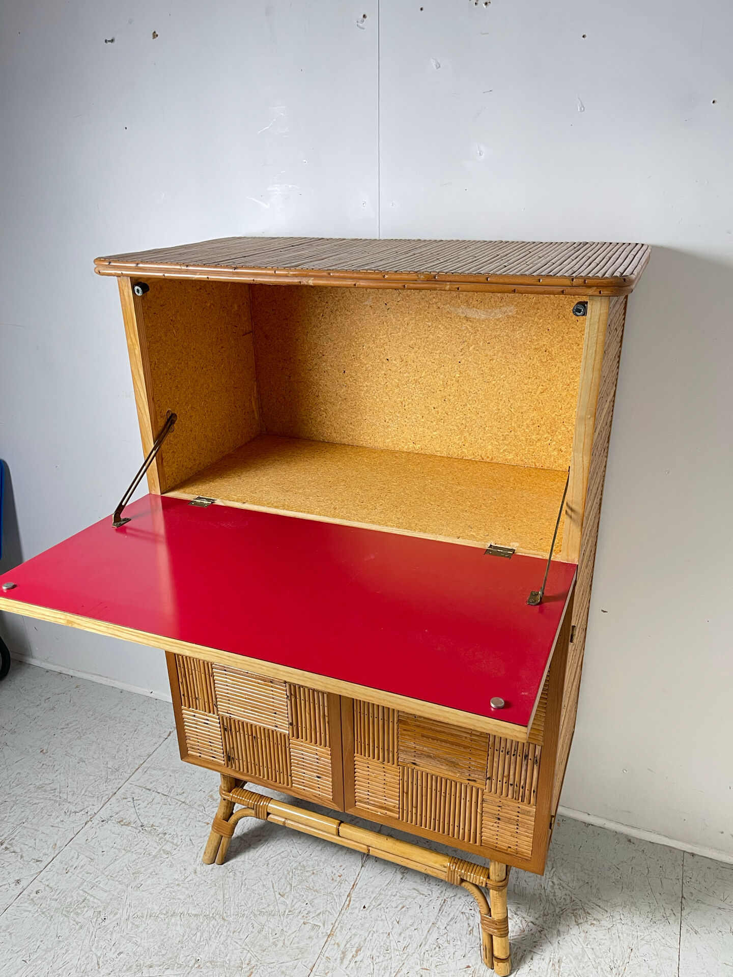 Rattan secretary from around 1950.