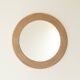 Round mirror, solid oak, formerly a dresser of Ginette.