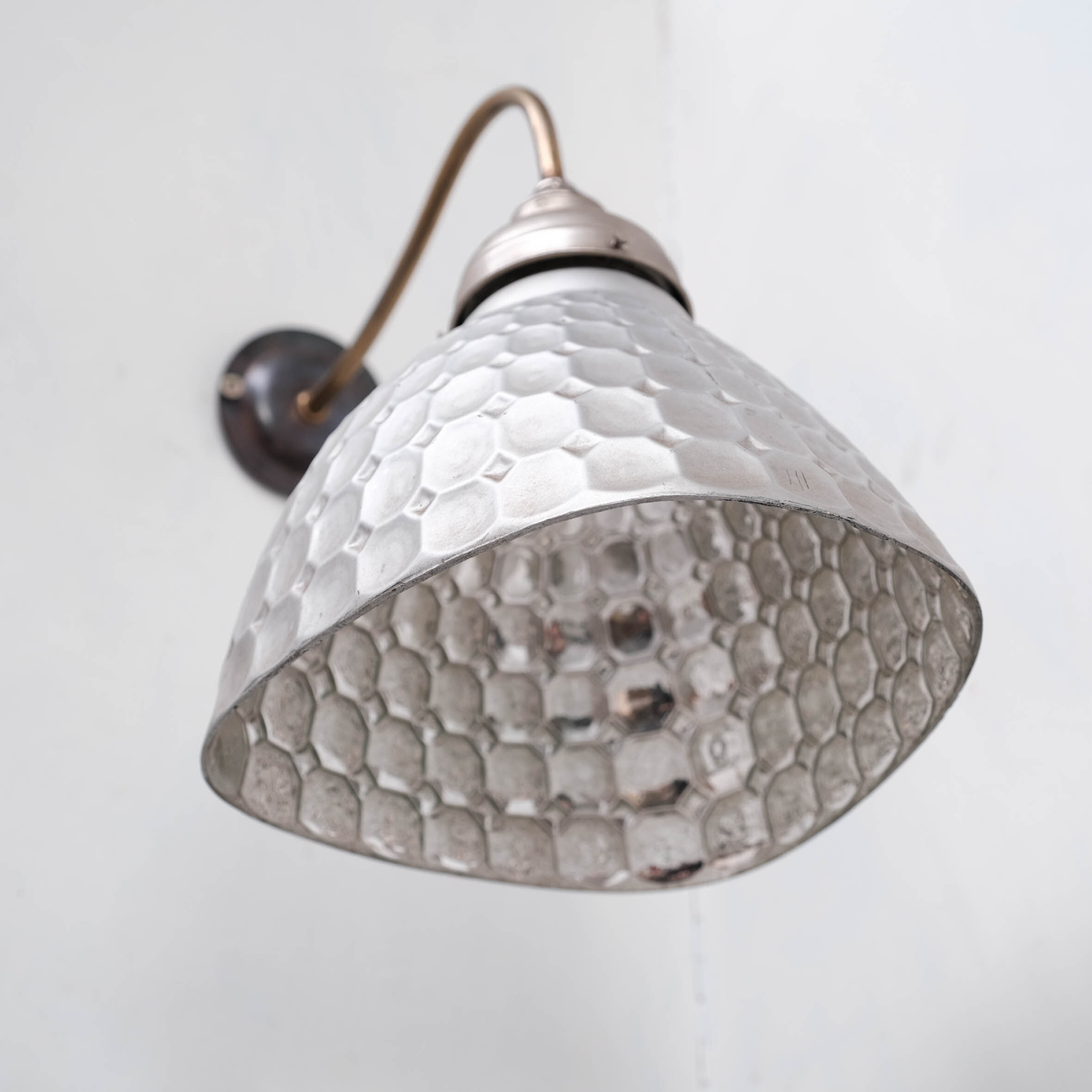 Pair of Antique Mercury Glass Wall Lights