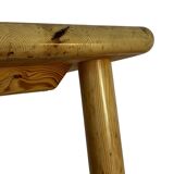 Vintage coffee table in pine 70s minimalist design