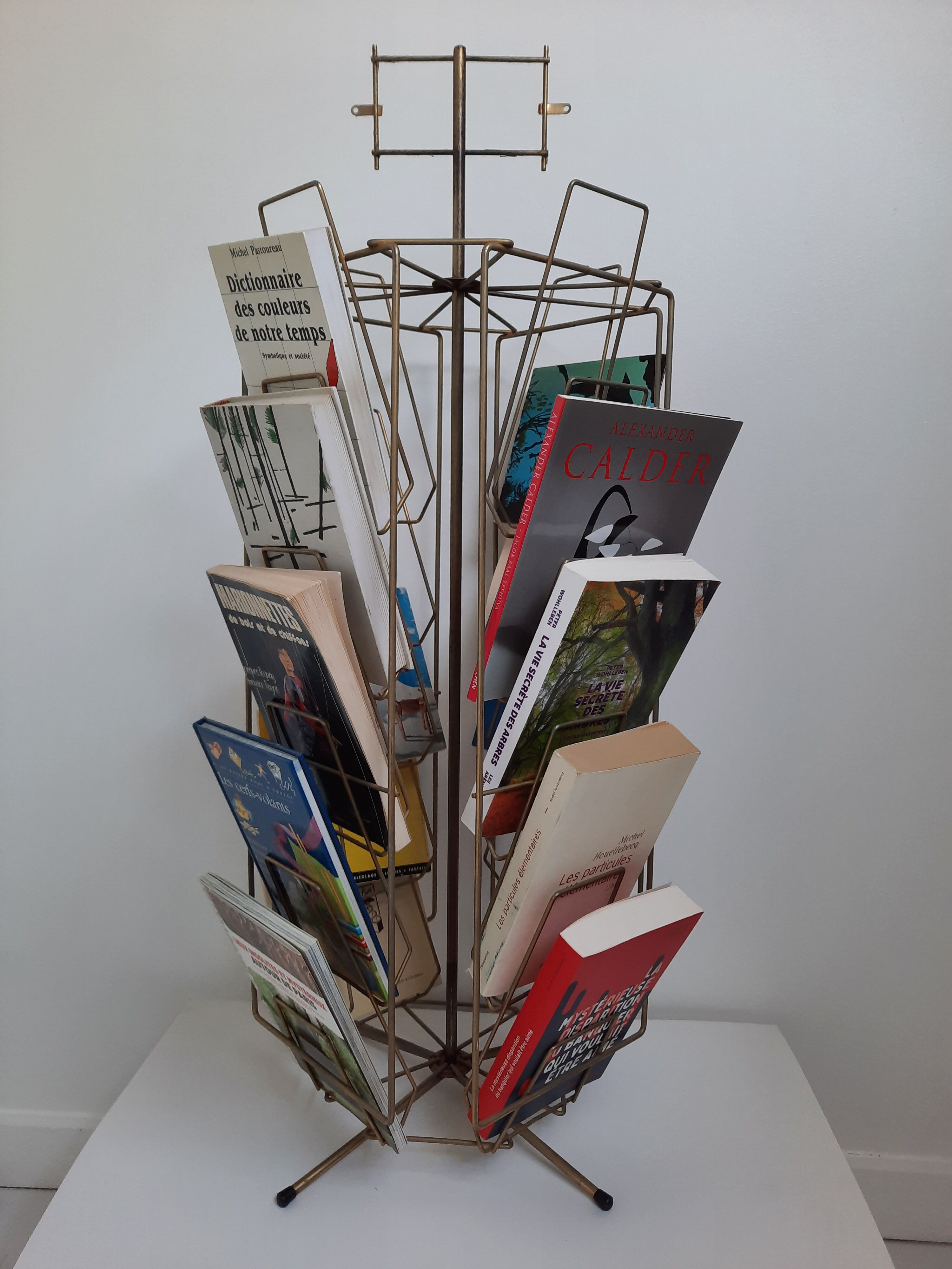 Vintage metal turnstile display