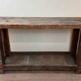 Large solid wood carpenter's workbench