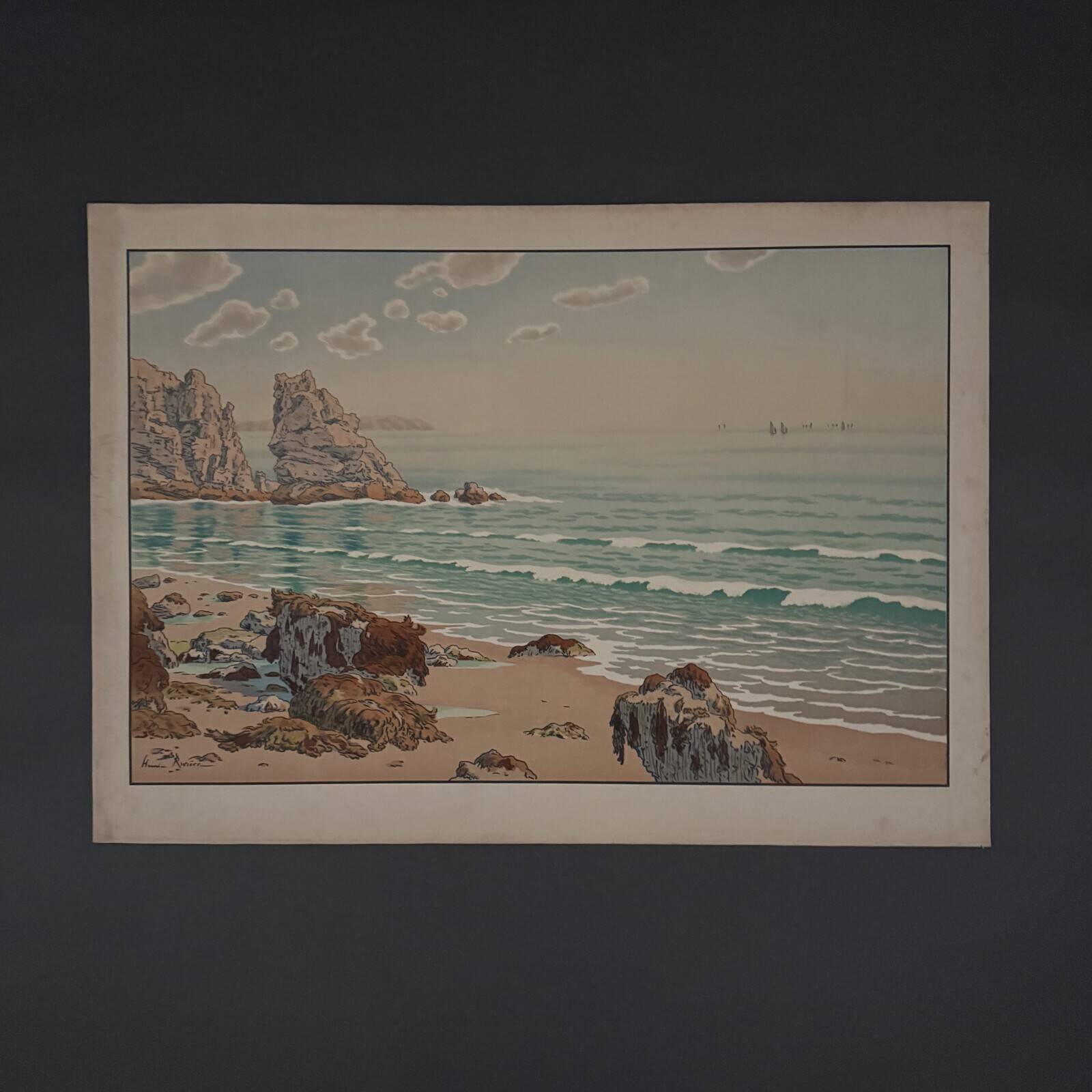 Lithograph by Henri Rivière Aspects of Nature - The Sea