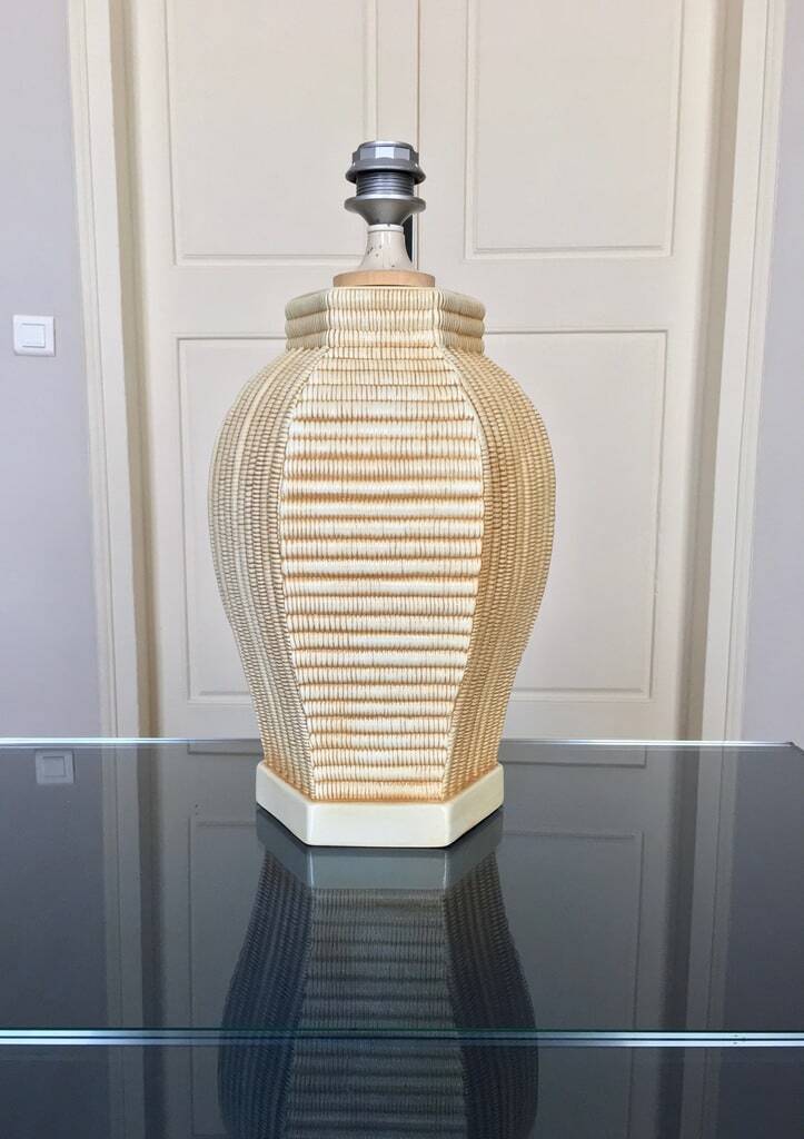 Vintage Living Room Lamp Base - Ceramic Earthenware Decoration 1970 -1980