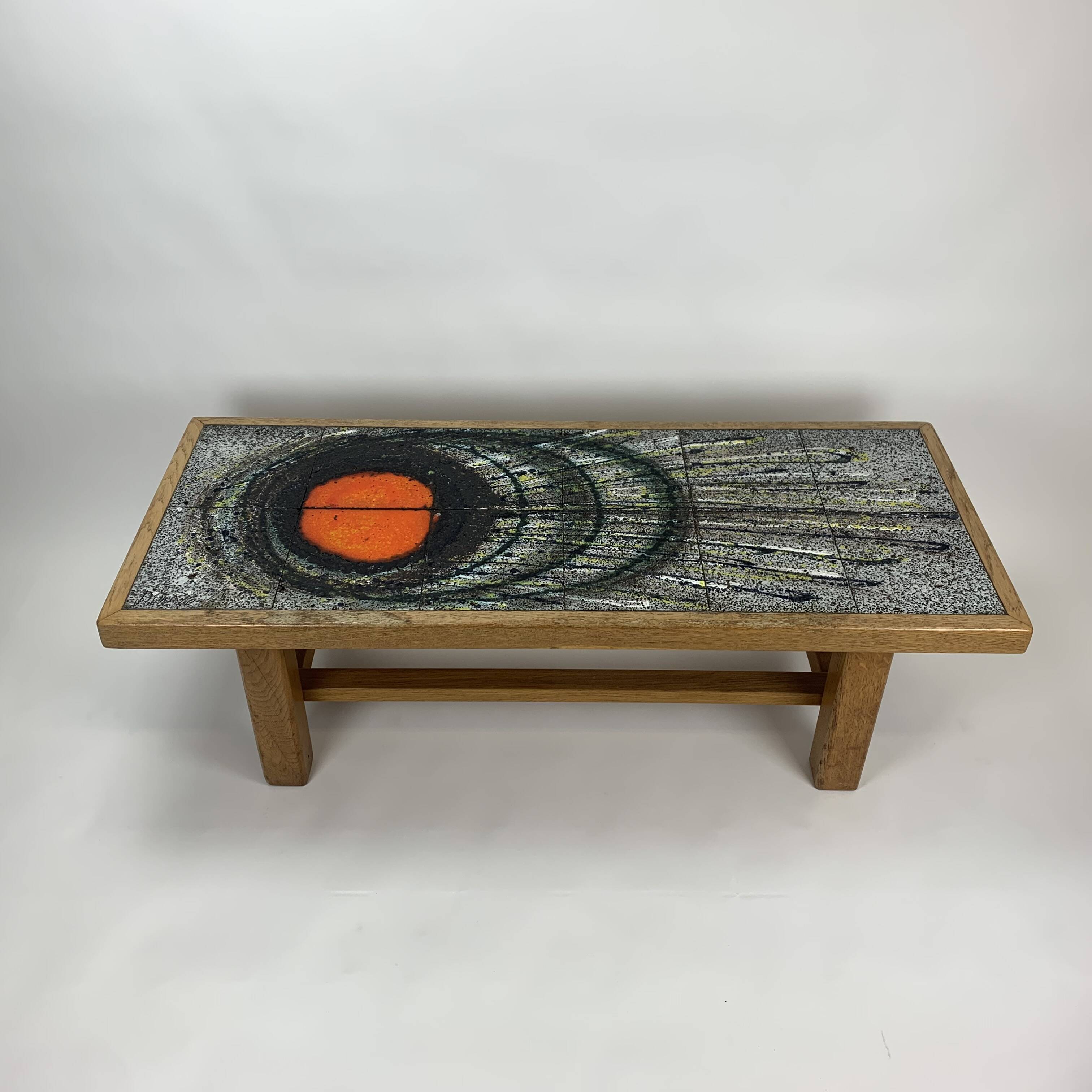 Mid-century design ceramic coffee table, 1970’s