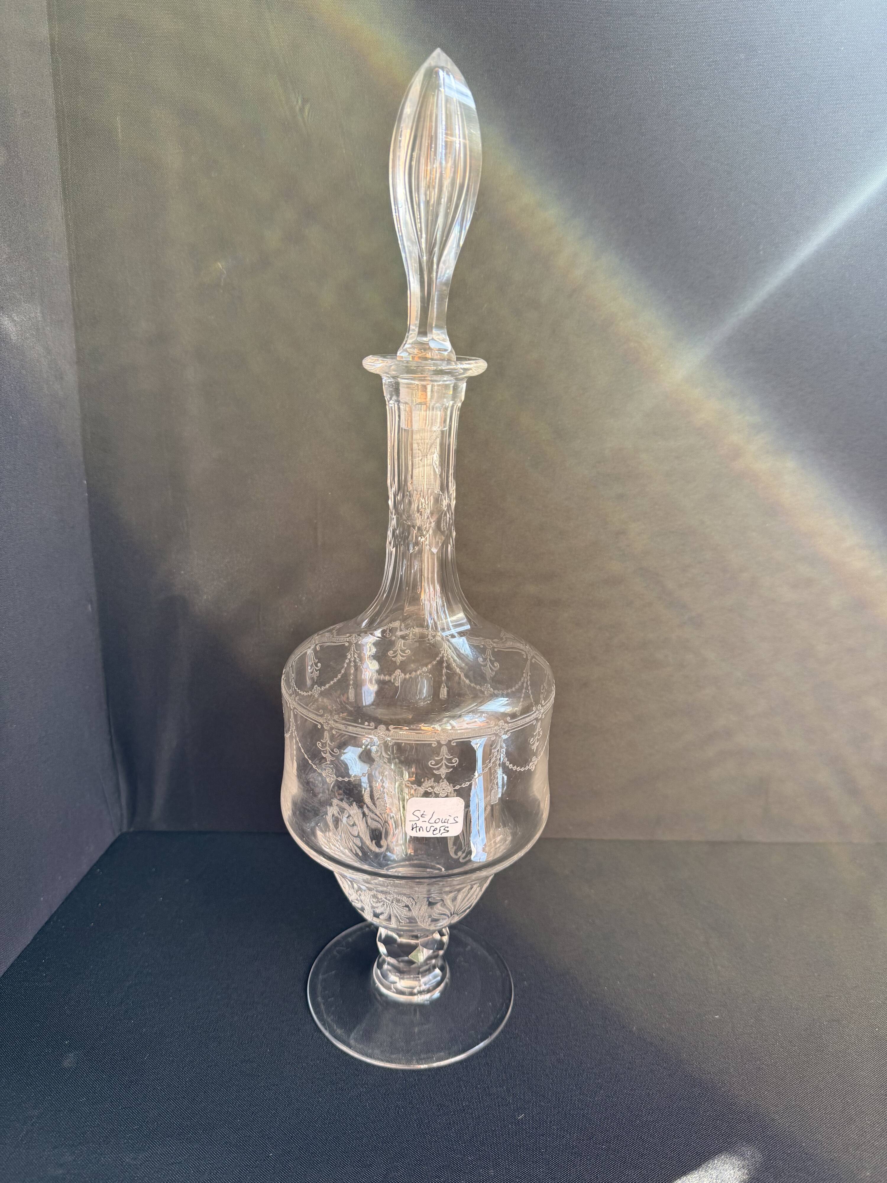 Carafe à vin Saint Louis service Anvers