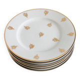 Six Limoges porcelain dessert plates