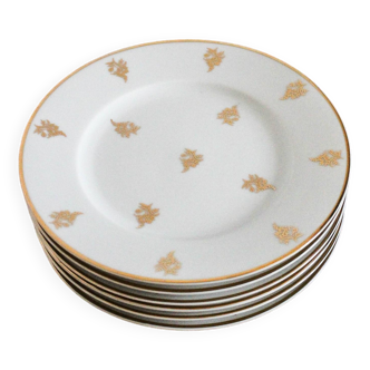 Six Limoges porcelain dessert plates