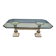 Vintage cast iron flower coffee table, 1960s