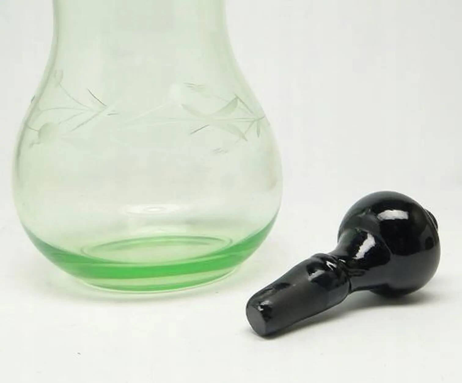 Carafe, Art Deco, crystal, Moser, Czechoslovakia, 1950s