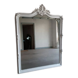 Antique mirror with pediment 158x118 cm
