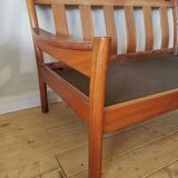 Dyrlund leather sofa from the 60s