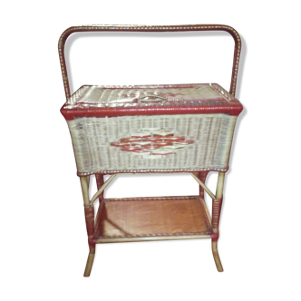 Rattan sewing bakset