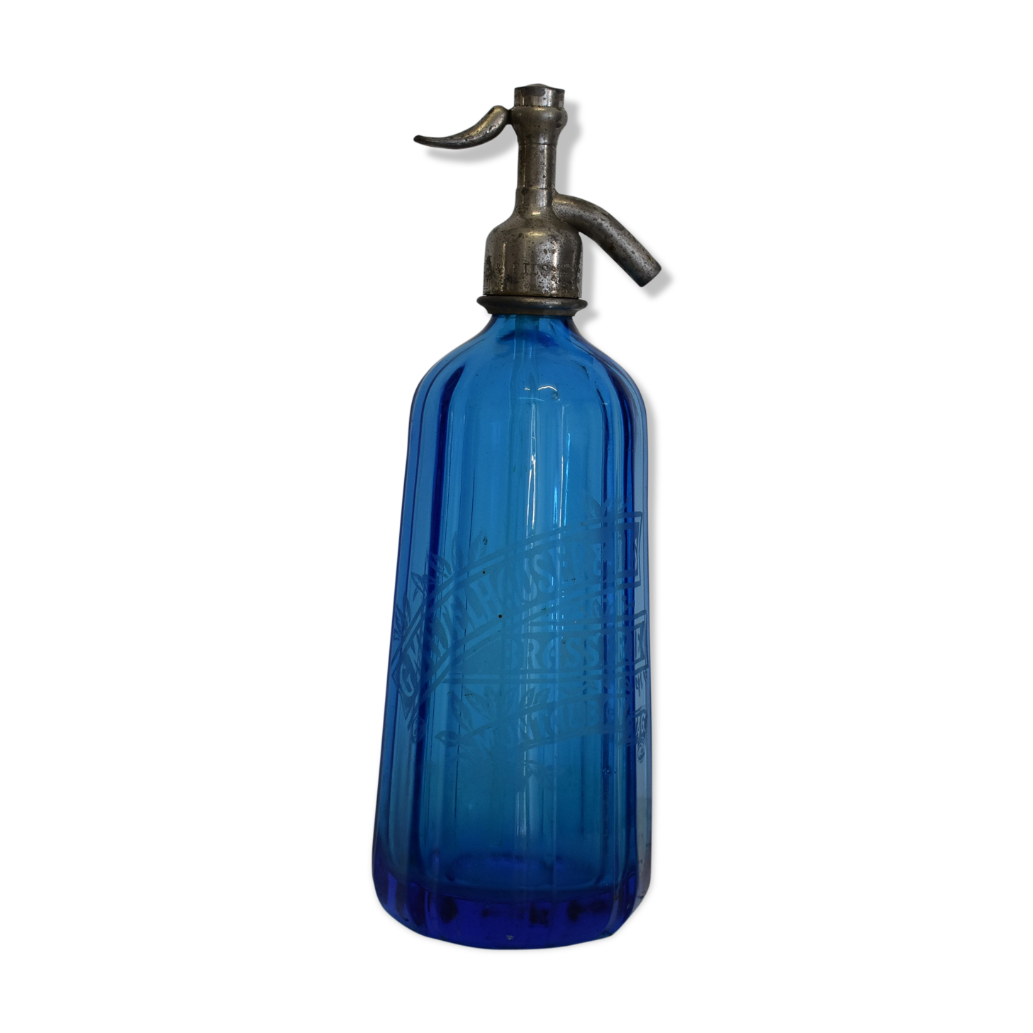 Blue water siphon Seltz brewery of Montauban