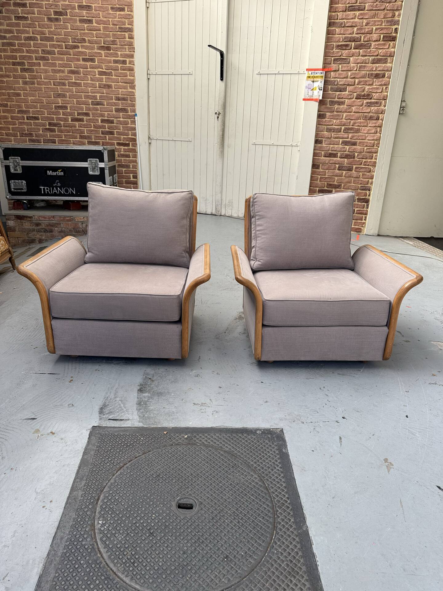 Pair of Scandinavian armchairs
