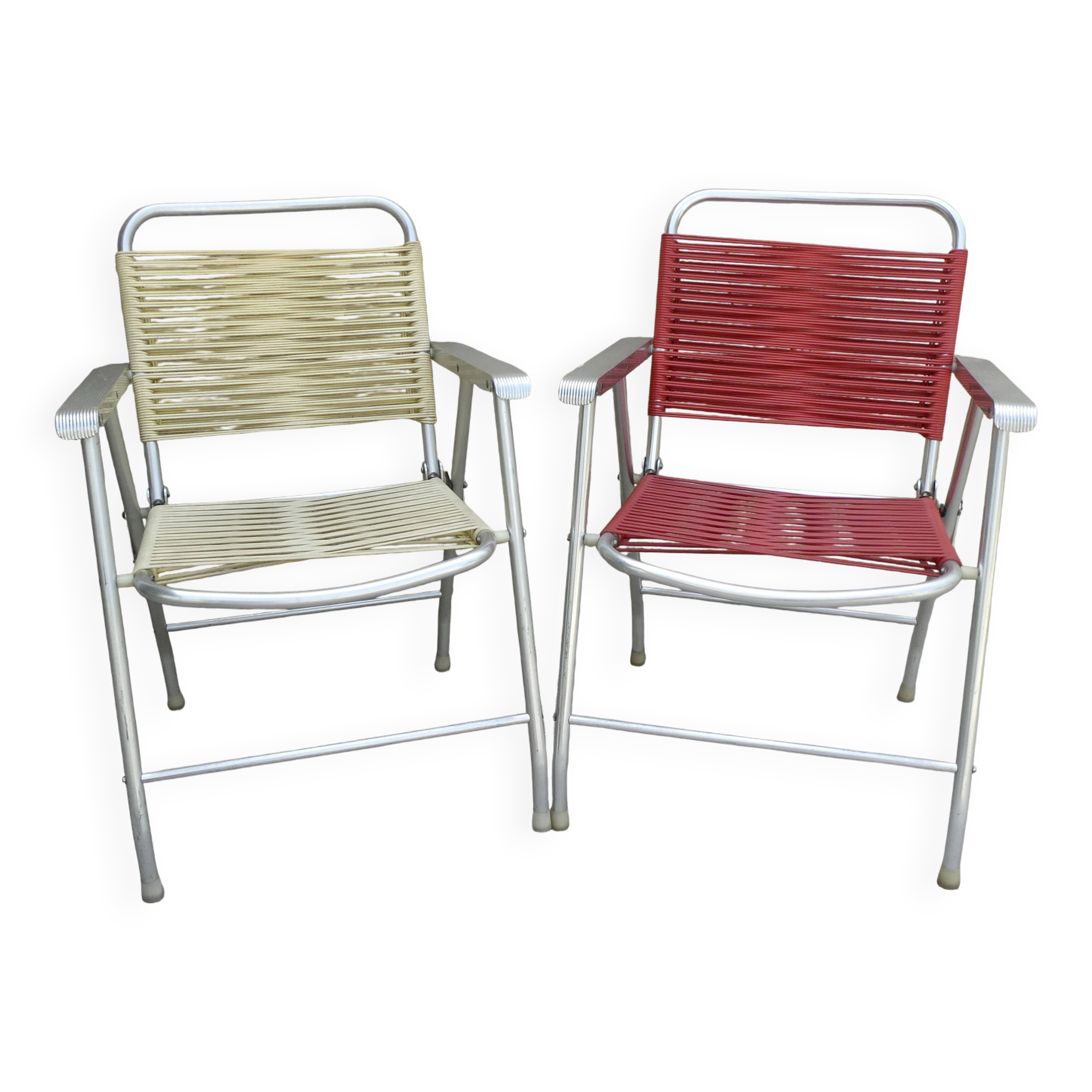Pair of folding chairs from the 70s, Spain