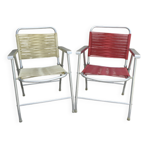 paire de chaises pliantes
