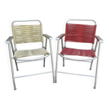 Paire de chaises pliantes des années 70, Espagne