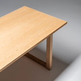 Coffee table in soap treated oak, carl malmsten, 1960's, sweden