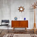 Vintage teak compass feet