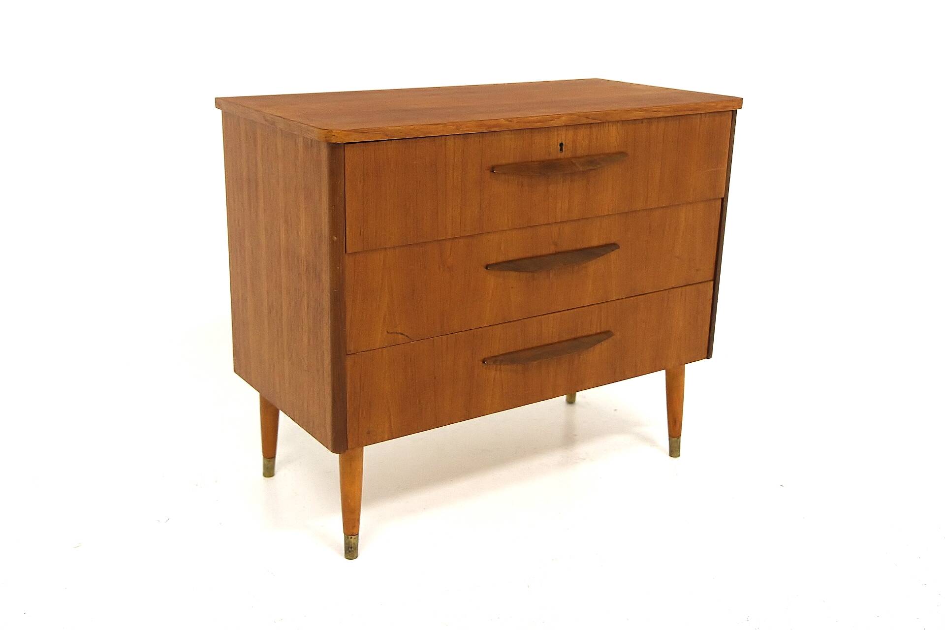 Scandinavian teak commode, Bröderna Gustavssons, Markaryd, Sweden, 1960