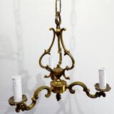 3-light bronze chandelier