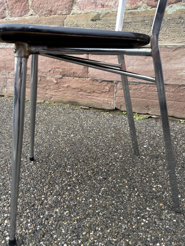 4 chaises en formica aspect marbre, France années 1950-60