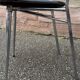 Set of 4 marble effect Formica chairs, French Mid-century vintage.