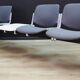 Grey aluminium bench, Danish design, 1960s, production: Denmark