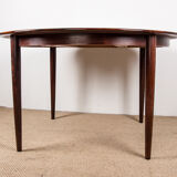 Danish extendable dining table in Rio Rosewood model 55 by Arne Vodder for Sibast 1958.