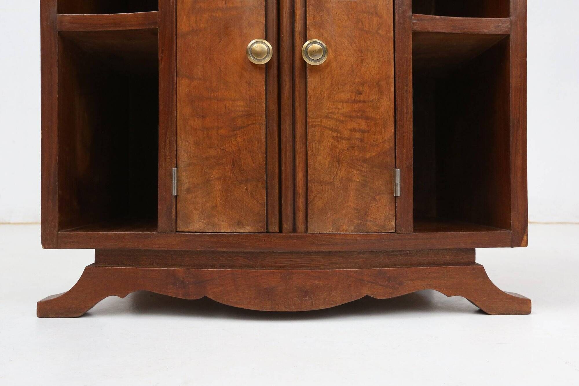 Art Deco cabinet in wood with a marble top, France, 1930s