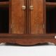 Art Deco cabinet in wood with a marble top, France, 1930s