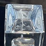 Cristallerie de Vannes le Châtel - Vannes Cristal France - Square vase - Cut crystal
