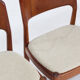Vintage Danish teak dining chairs by Glostrup, set of 6