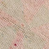 3x10 Soft Pink Turkish Vintage Runner Rug, 97x324Cm