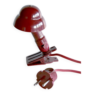 NOS red bakelite accent art deco lamp