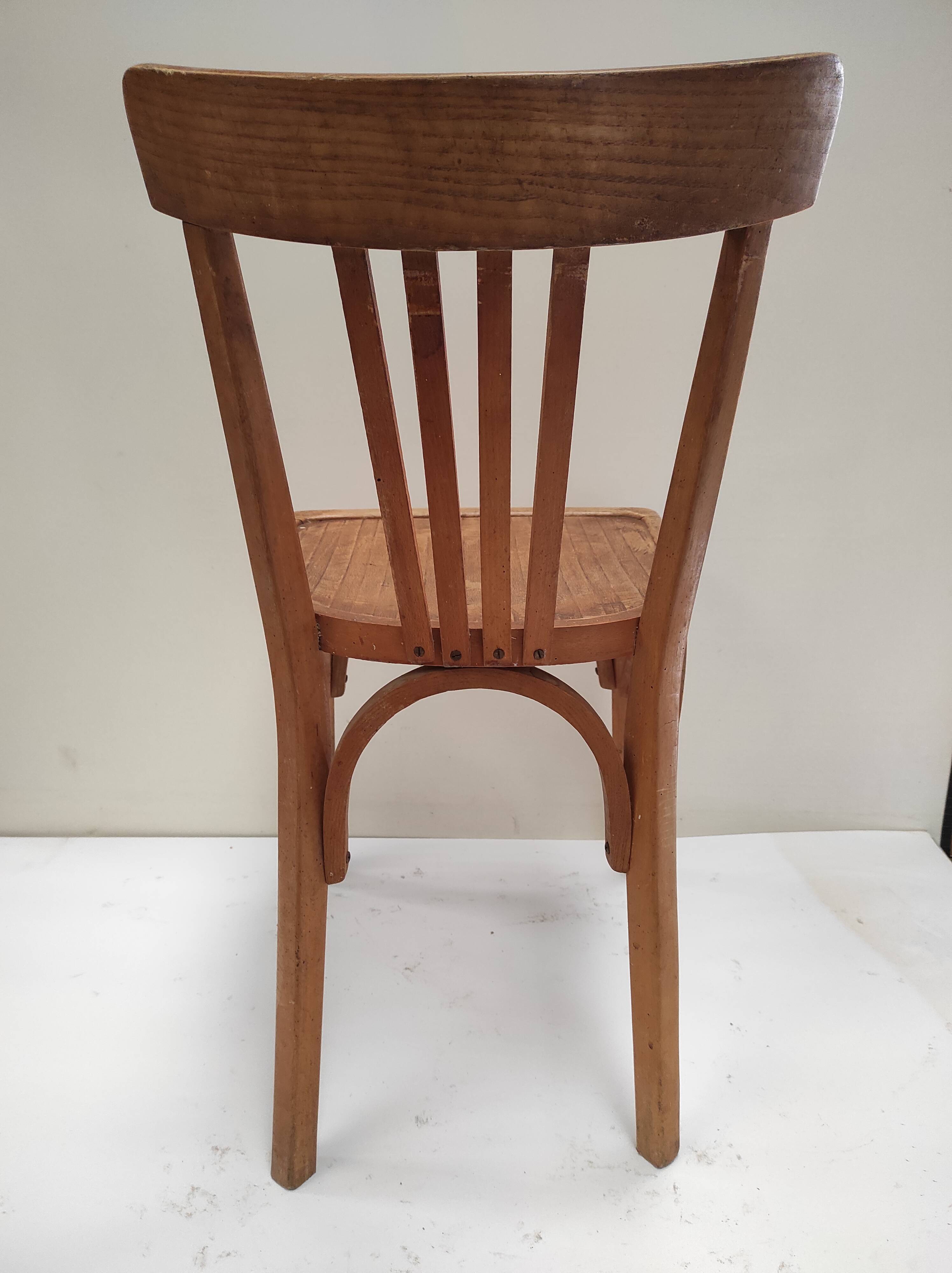 Beech wood bistro chair