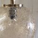 70's amber glass and brass suspension design